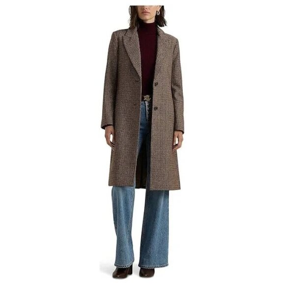 NWT Lauren Ralph Lauren Women's Wool-Blend Walker Coat Size 12 - Picture 2 of 11